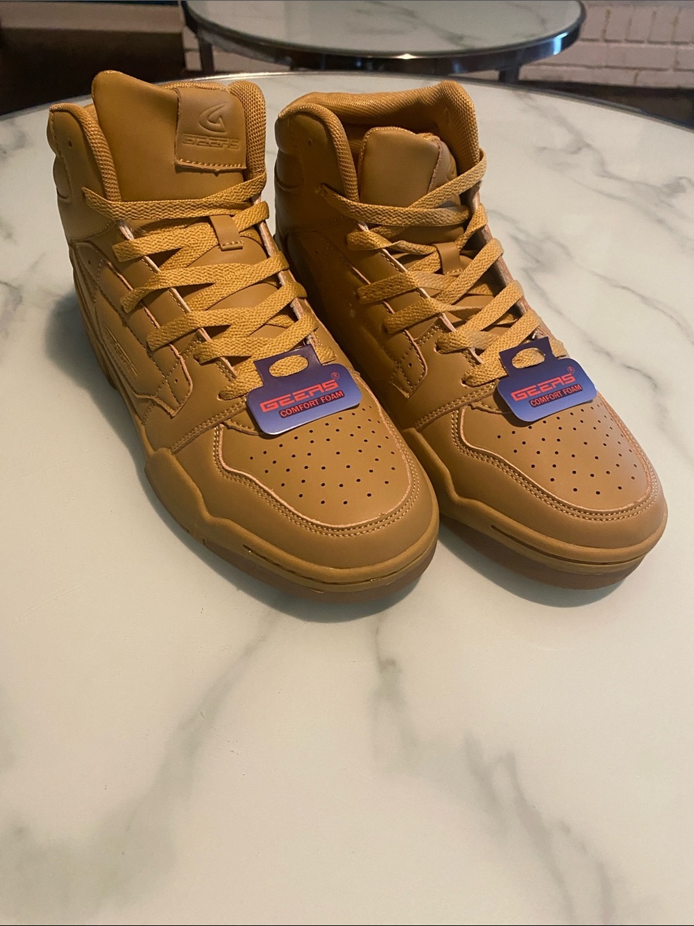 Skechers Men's High-Top Athletic Sneakers in Wheat